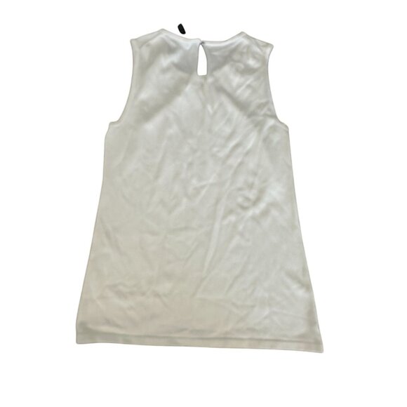WHITE HOUSE BLACK MARKET WHBM Ivory Crewneck Tank Top Size XS - Picture 6 of 6